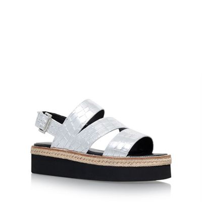 Carvela Silver 'Kat' platform sandal